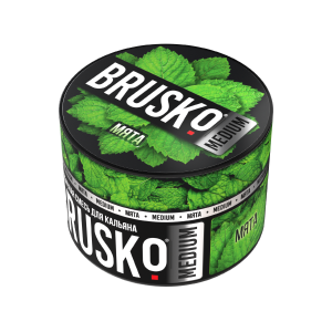 Купить Табак Brusko Medium, 50гр "Мята" Табак Brusko Medium, 50гр "Мята"
